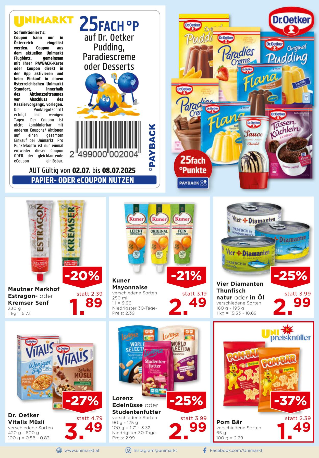 Prospekt Unimarkt 02.07.2025 - 08.07.2025