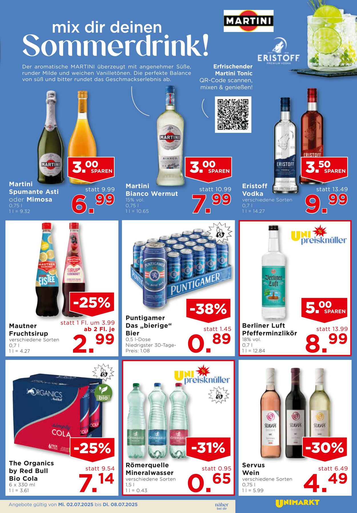 Prospekt Unimarkt 02.07.2025 - 08.07.2025