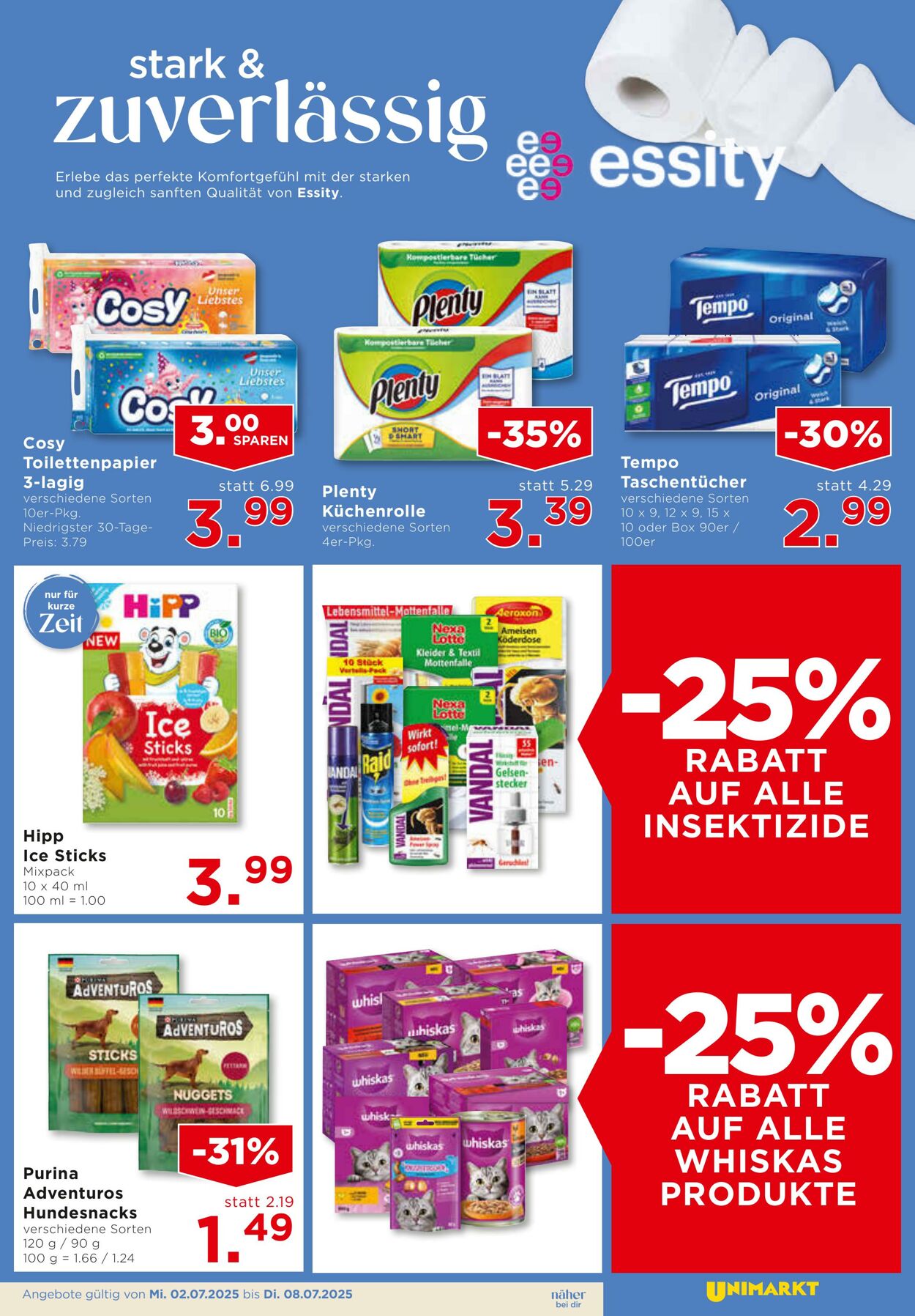 Prospekt Unimarkt 02.07.2025 - 08.07.2025