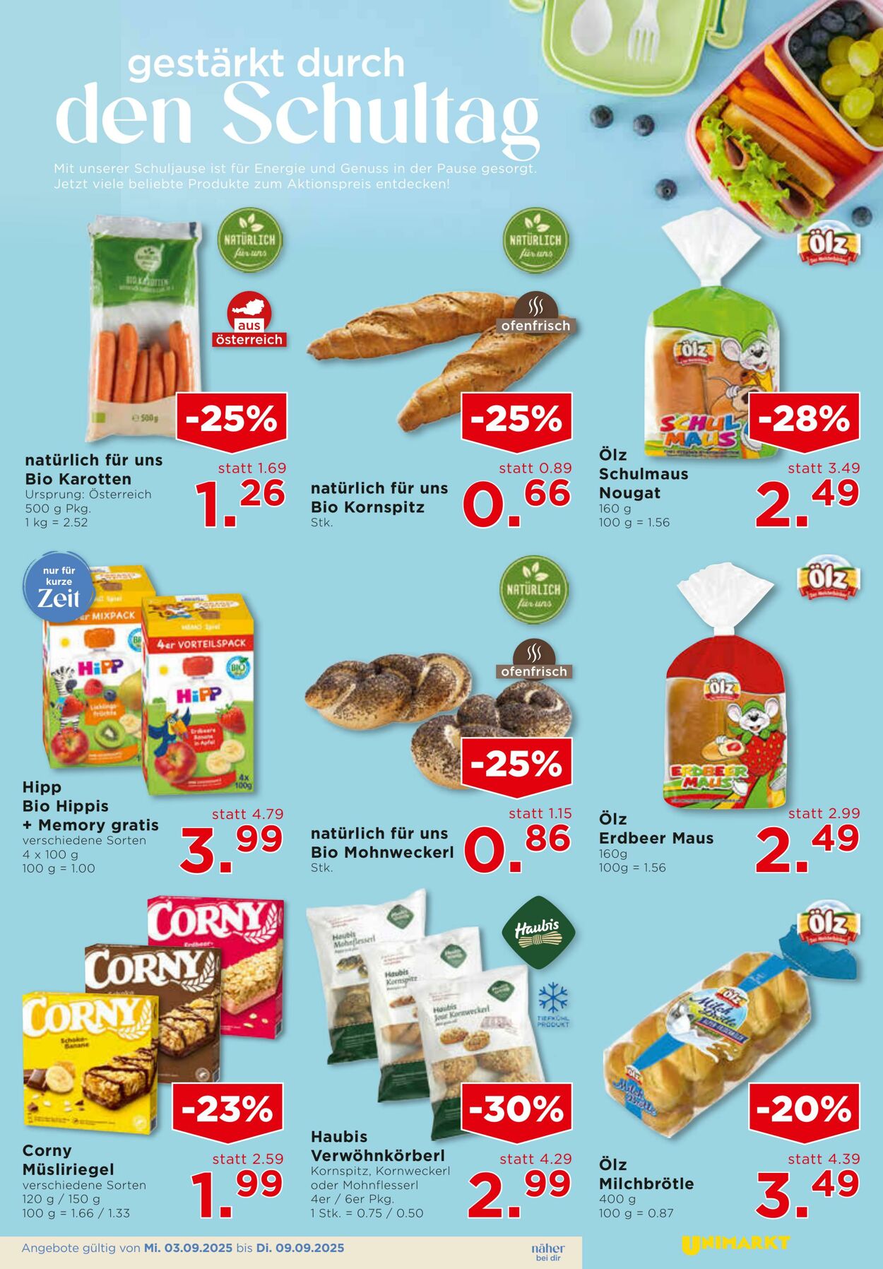 Prospekt Unimarkt 03.09.2025 - 09.09.2025