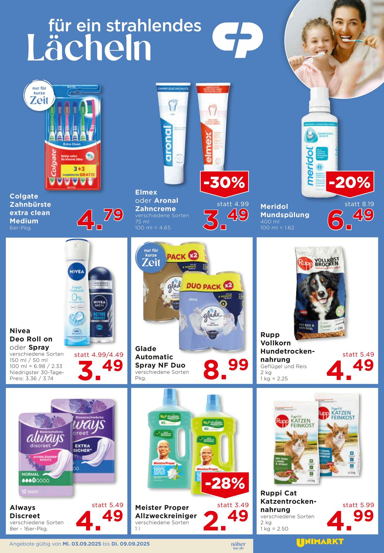 Prospekt Unimarkt 03.09.2025 - 09.09.2025