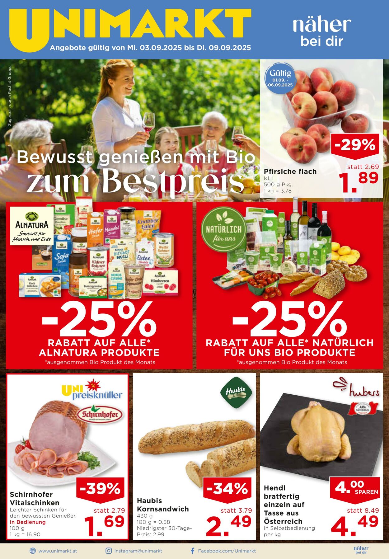 Prospekt Unimarkt 03.09.2025 - 09.09.2025