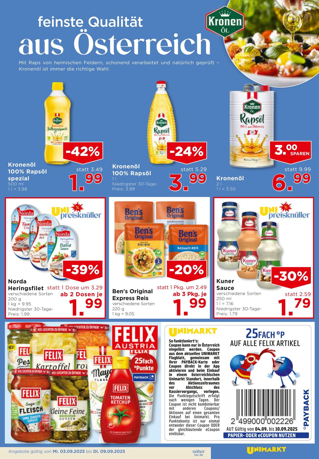 Prospekt Unimarkt 03.09.2025 - 09.09.2025