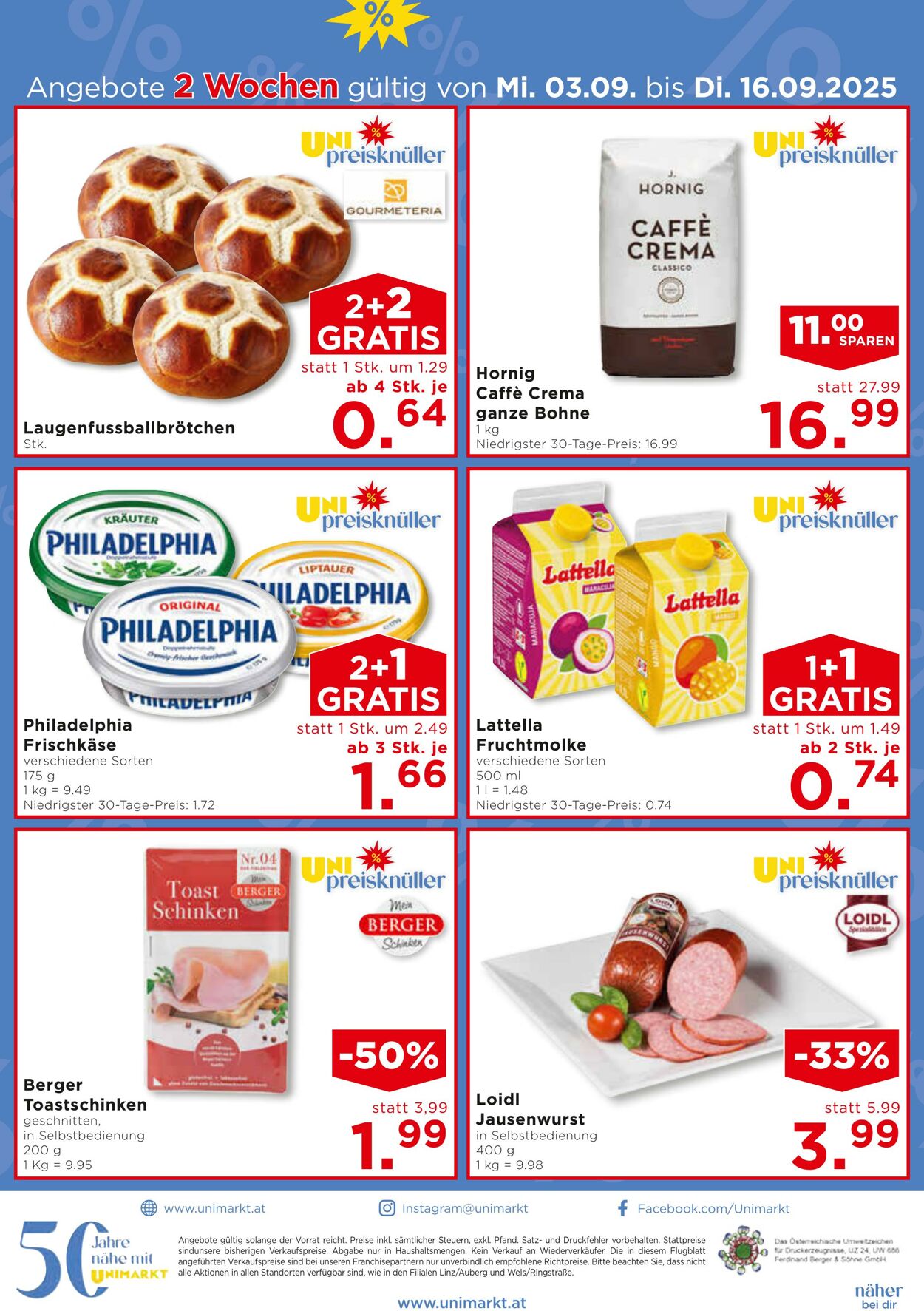 Prospekt Unimarkt 03.09.2025 - 09.09.2025