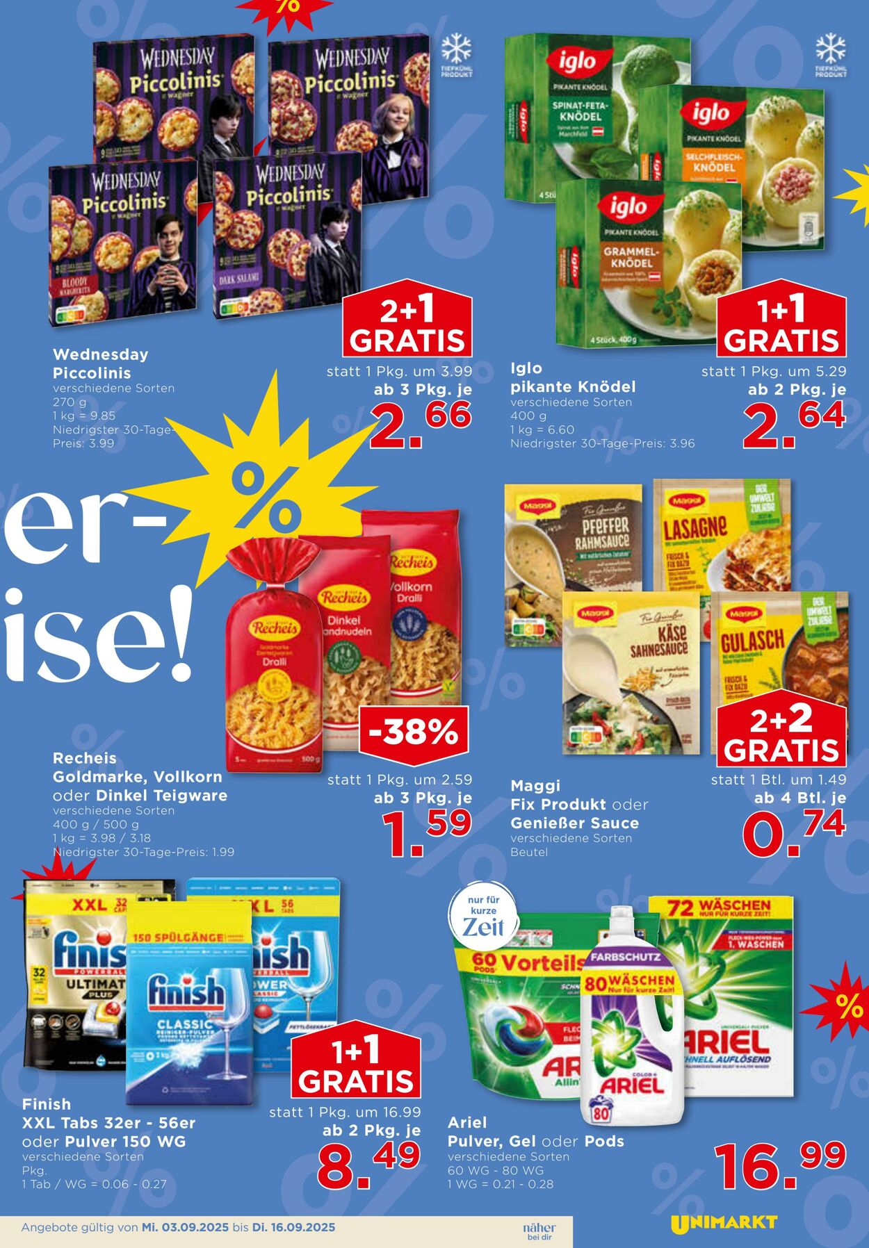 Prospekt Unimarkt 03.09.2025 - 09.09.2025