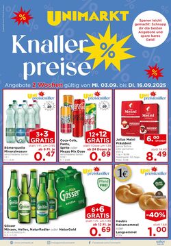 Prospekt Unimarkt 03.09.2025 - 09.09.2025