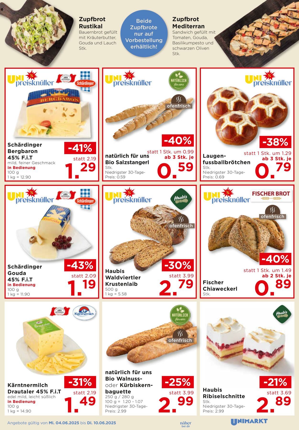 Prospekt Unimarkt 04.06.2025 - 10.06.2025