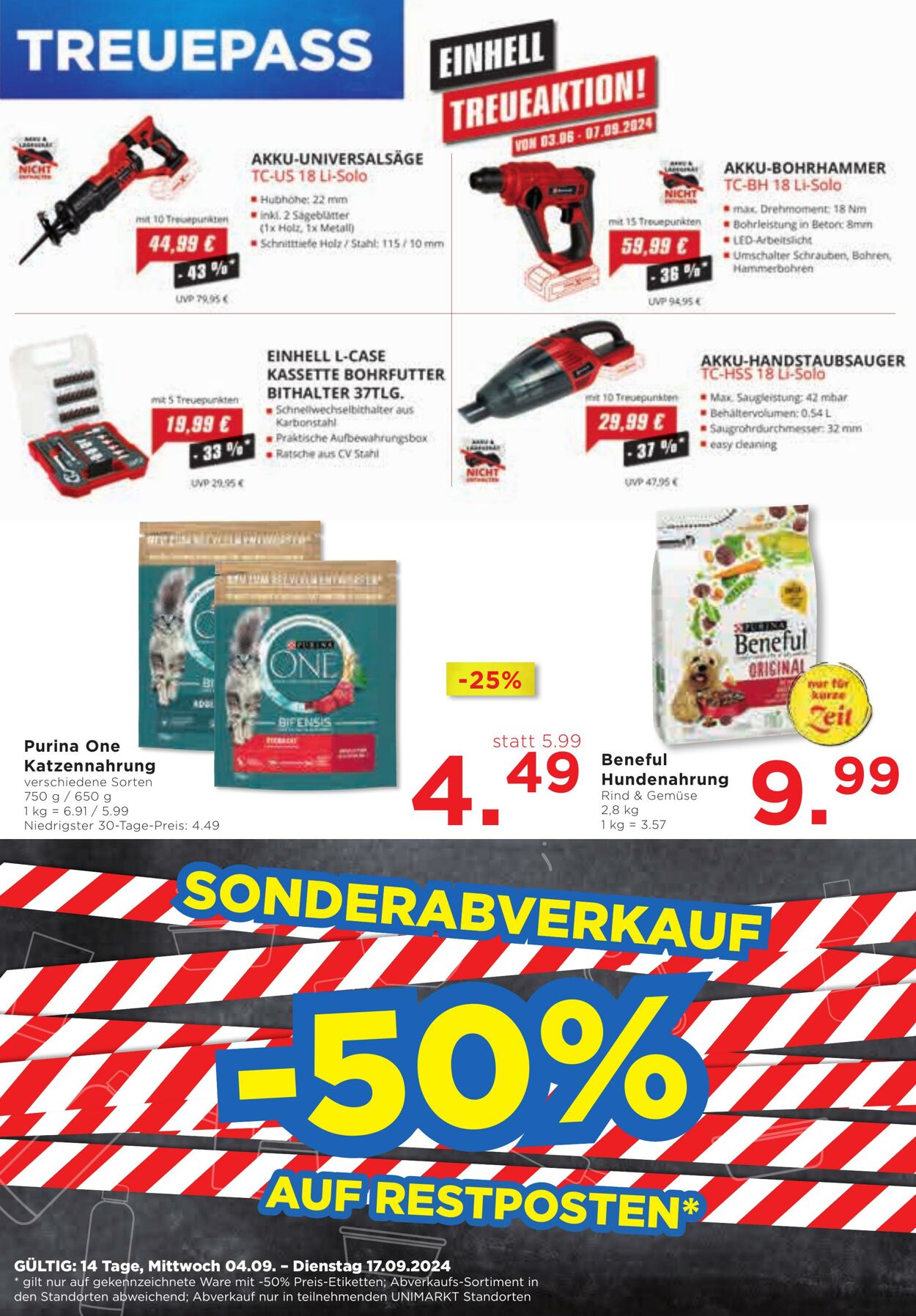 Prospekt Unimarkt 04.09.2024 - 10.09.2024