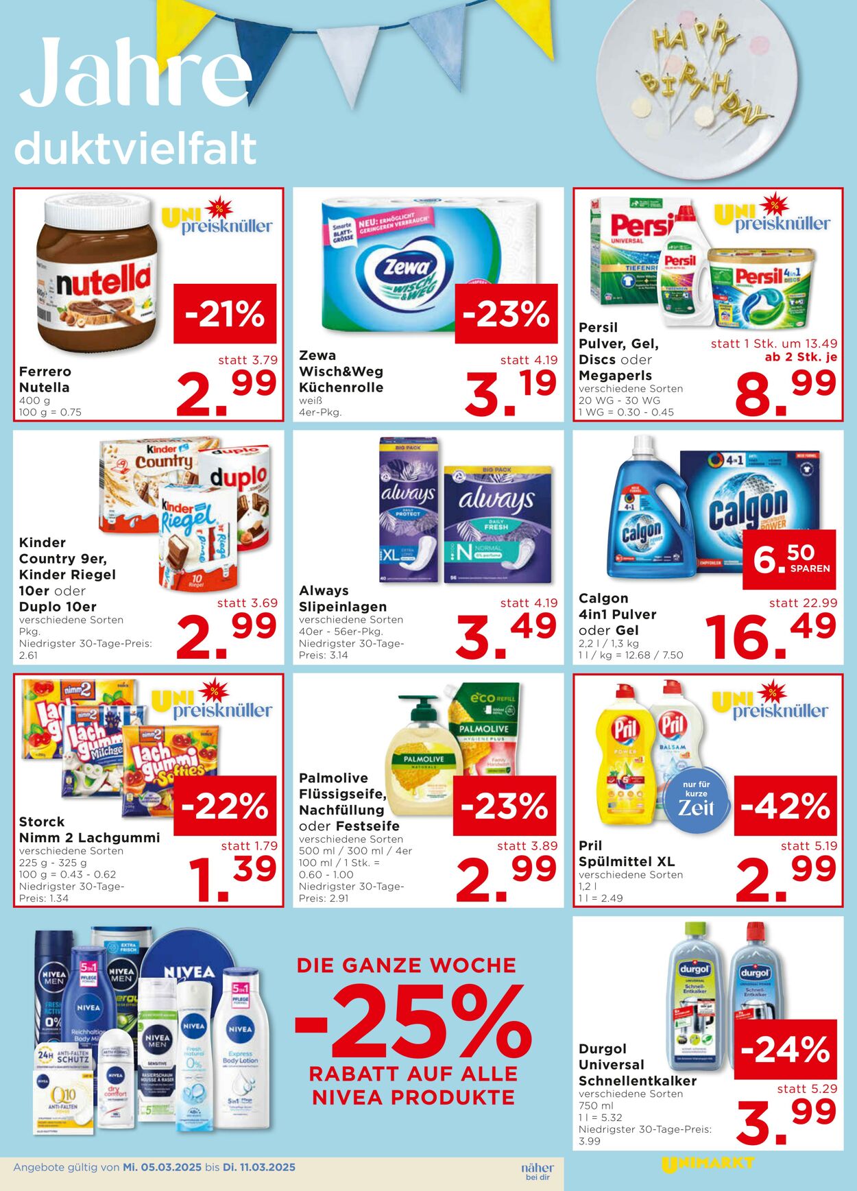 Prospekt Unimarkt 05.03.2025 - 11.03.2025