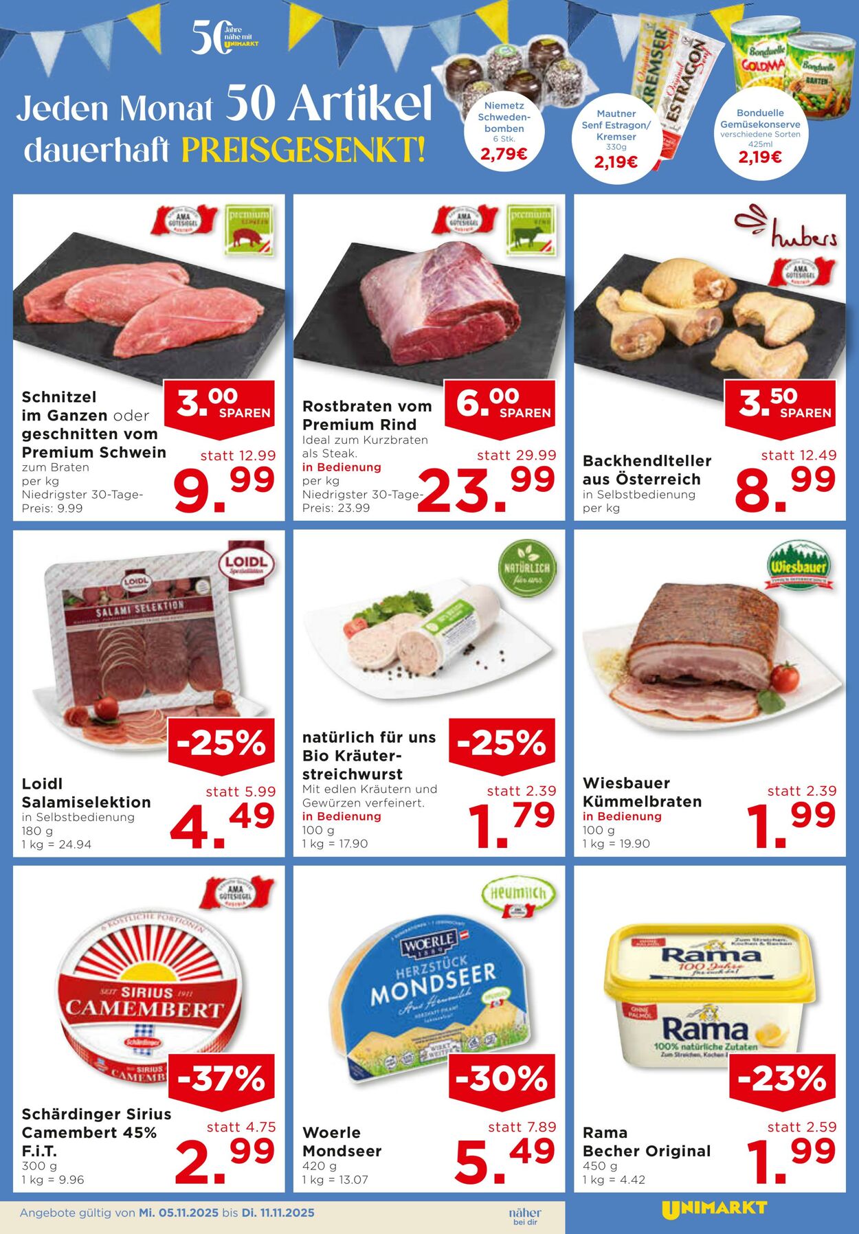 Prospekt Unimarkt 05.11.2025 - 11.11.2025