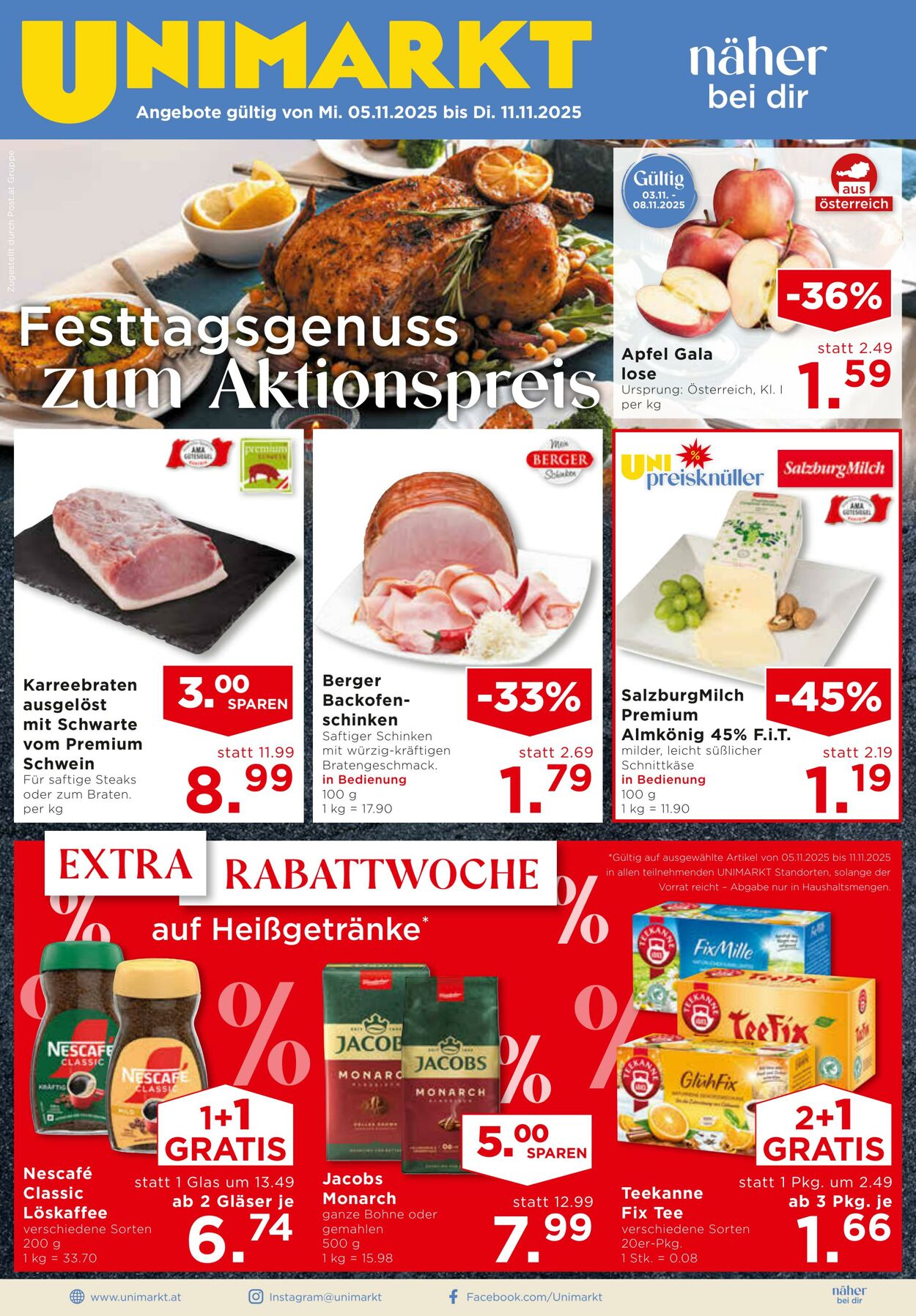 Prospekt Unimarkt 05.11.2025 - 11.11.2025