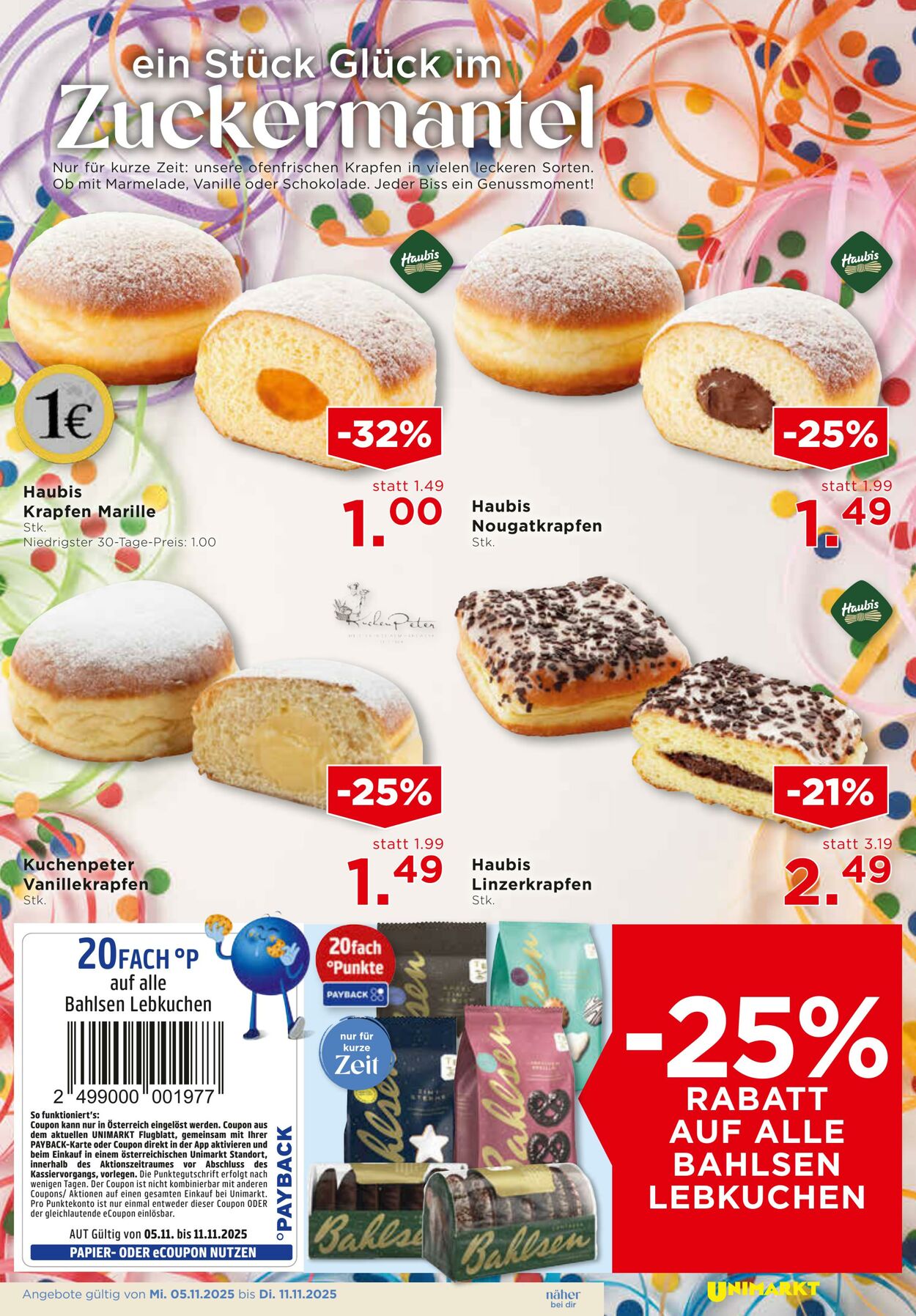 Prospekt Unimarkt 05.11.2025 - 11.11.2025