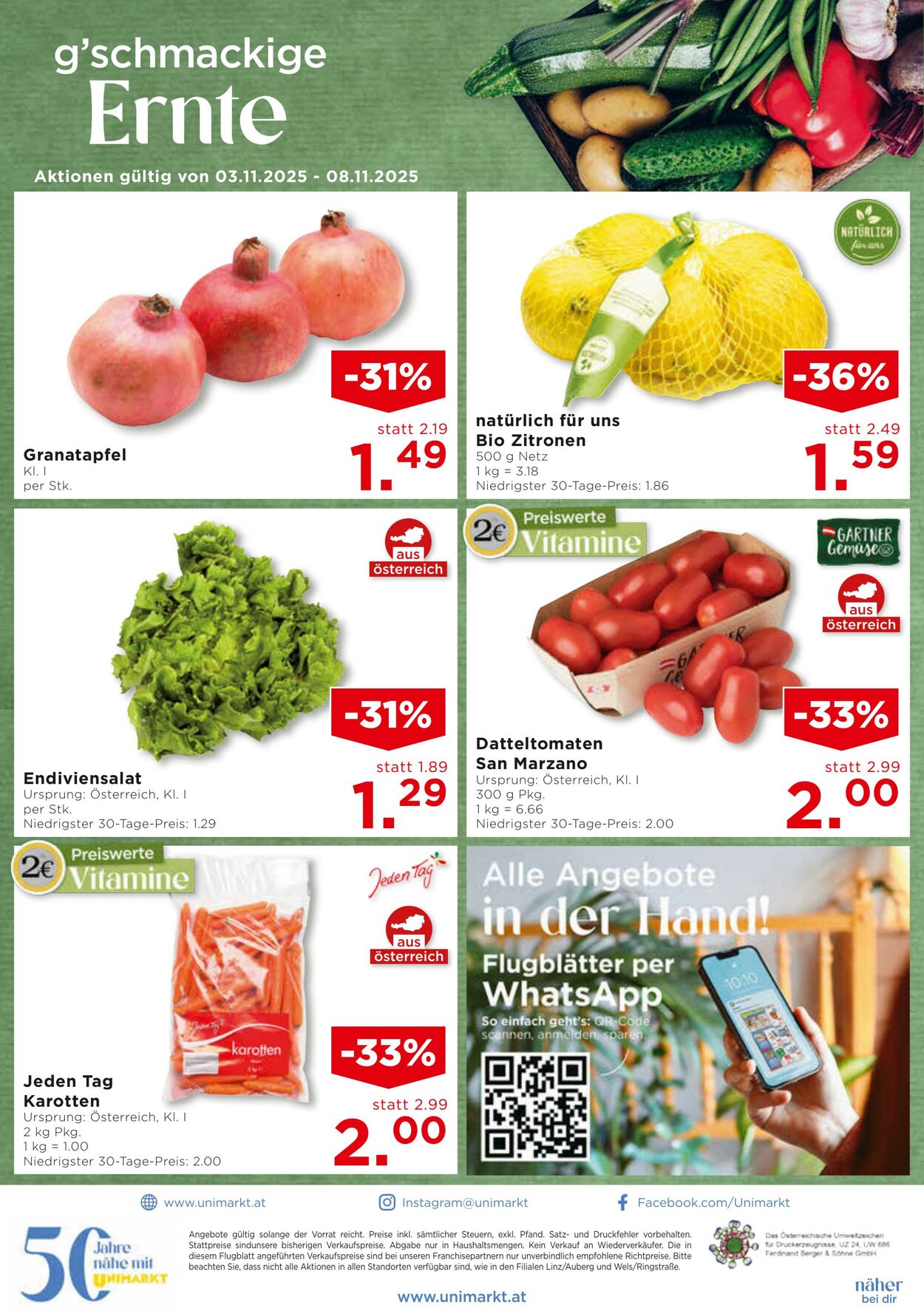 Prospekt Unimarkt 05.11.2025 - 11.11.2025