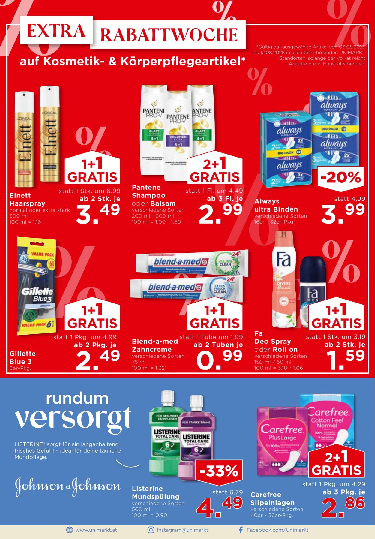 Prospekt Unimarkt 06.08.2025 - 12.08.2025
