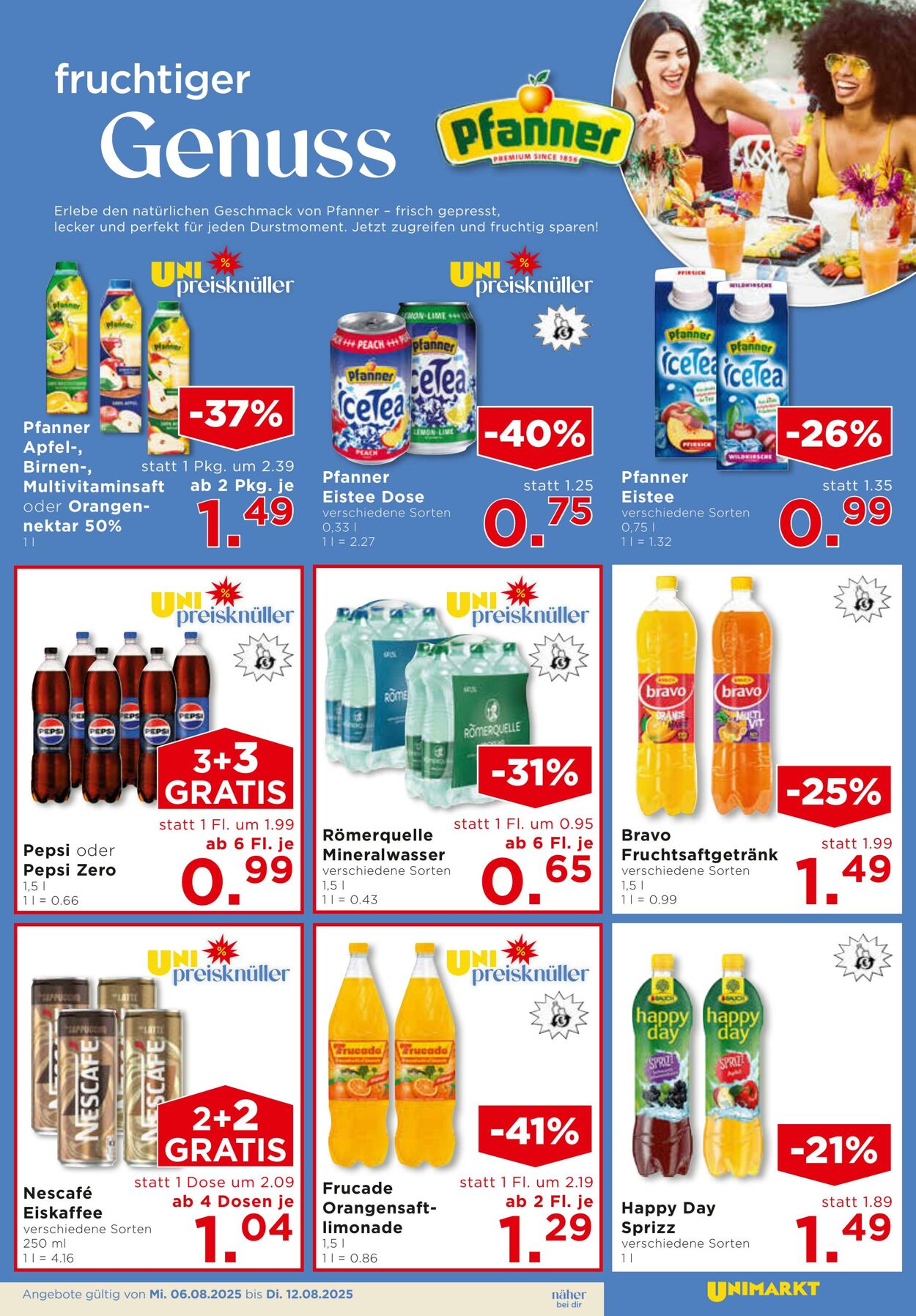 Prospekt Unimarkt 06.08.2025 - 12.08.2025