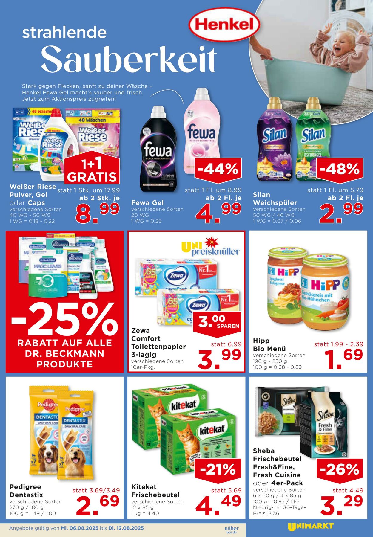 Prospekt Unimarkt 06.08.2025 - 12.08.2025