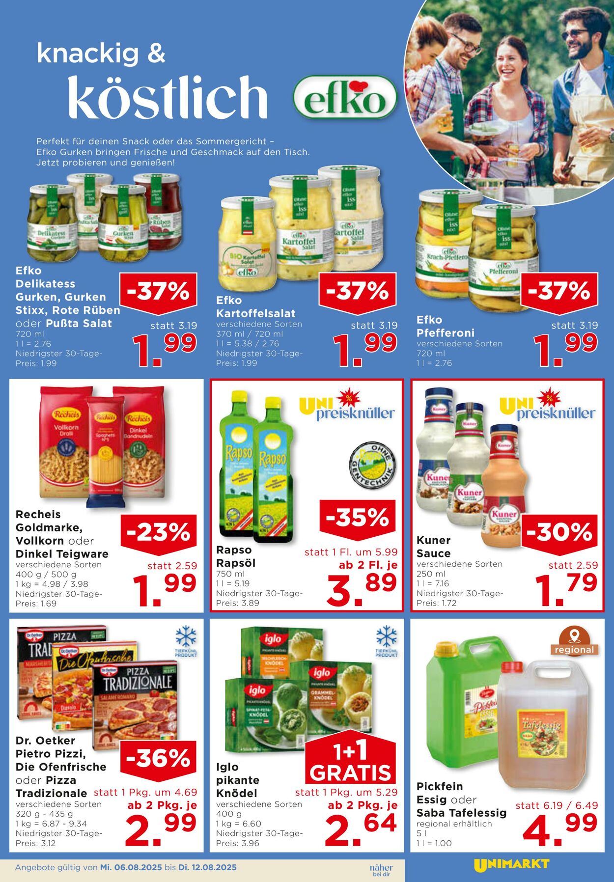 Prospekt Unimarkt 06.08.2025 - 12.08.2025