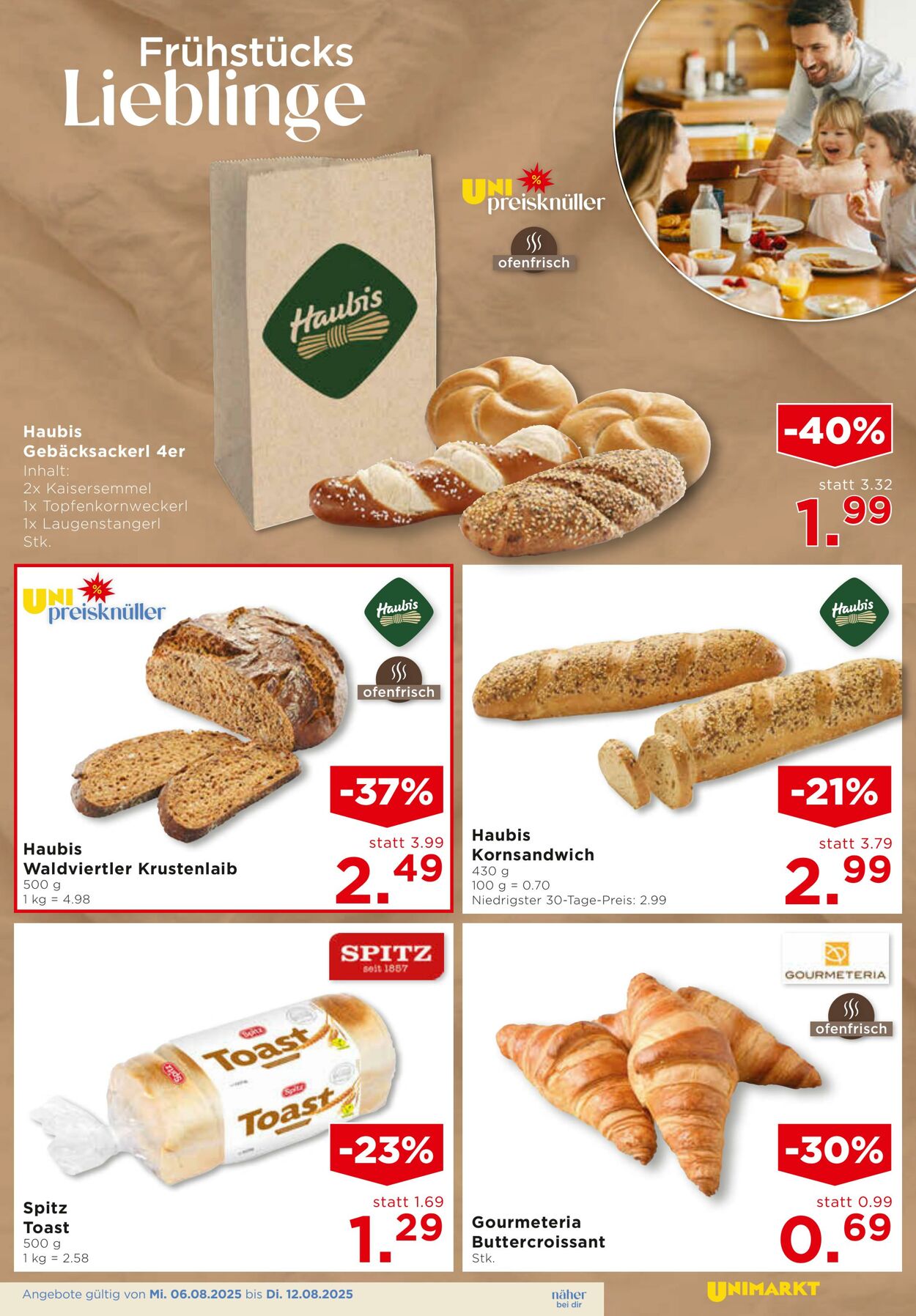 Prospekt Unimarkt 06.08.2025 - 12.08.2025
