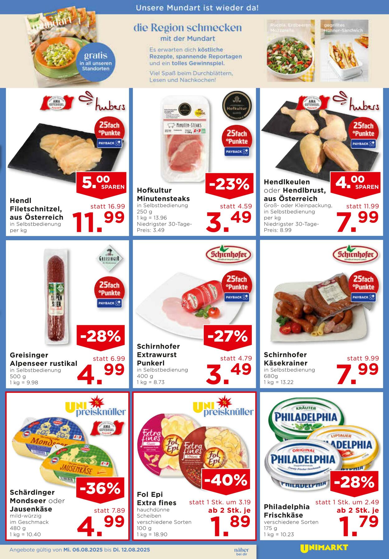 Prospekt Unimarkt 06.08.2025 - 12.08.2025