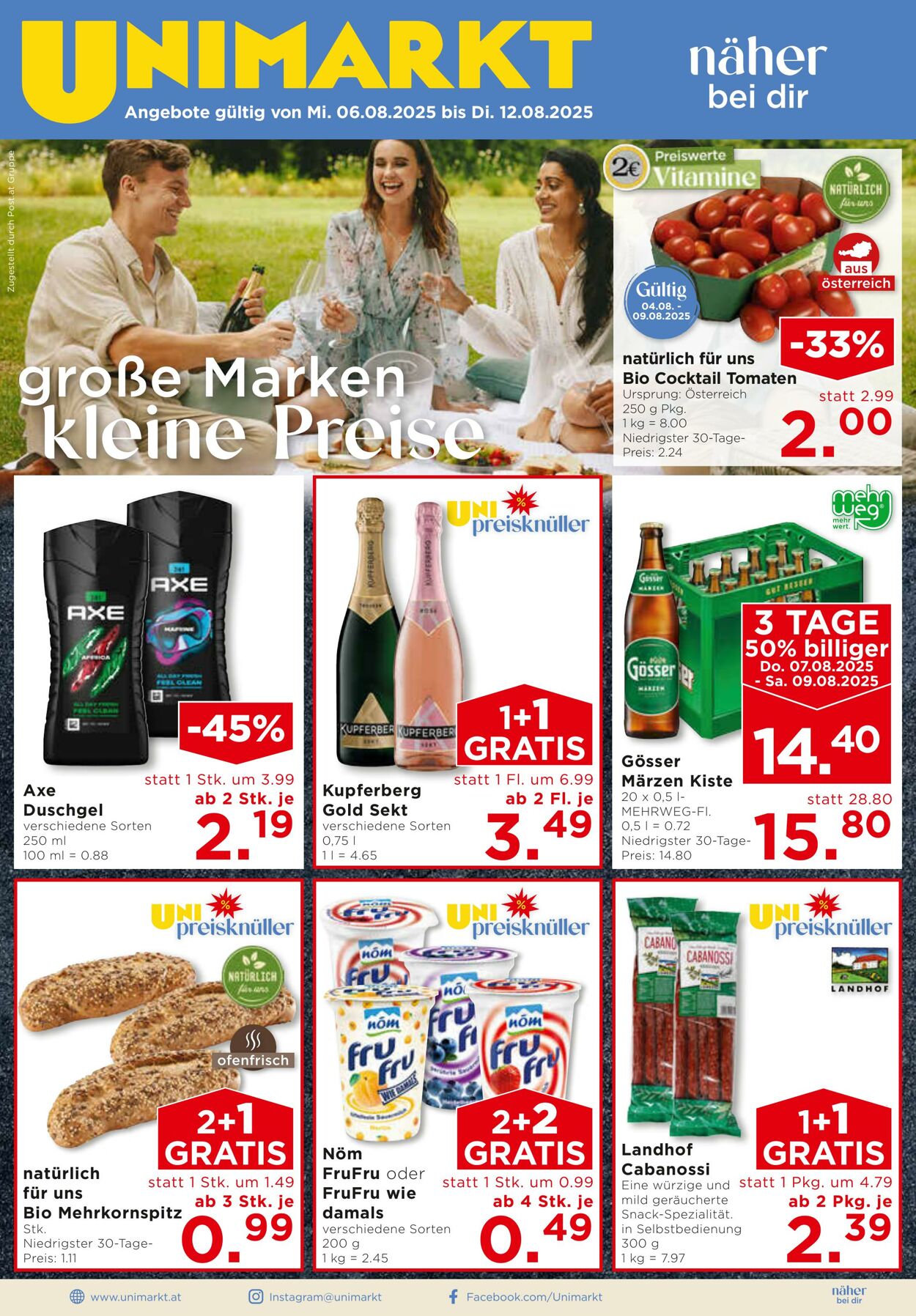 Prospekt Unimarkt 06.08.2025 - 12.08.2025