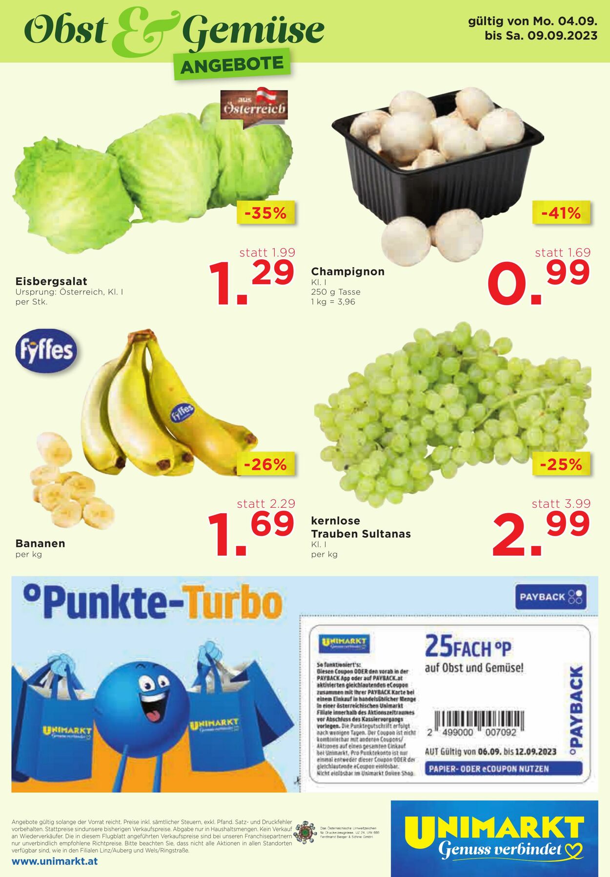 Prospekt Unimarkt 06.09.2023 - 12.09.2023