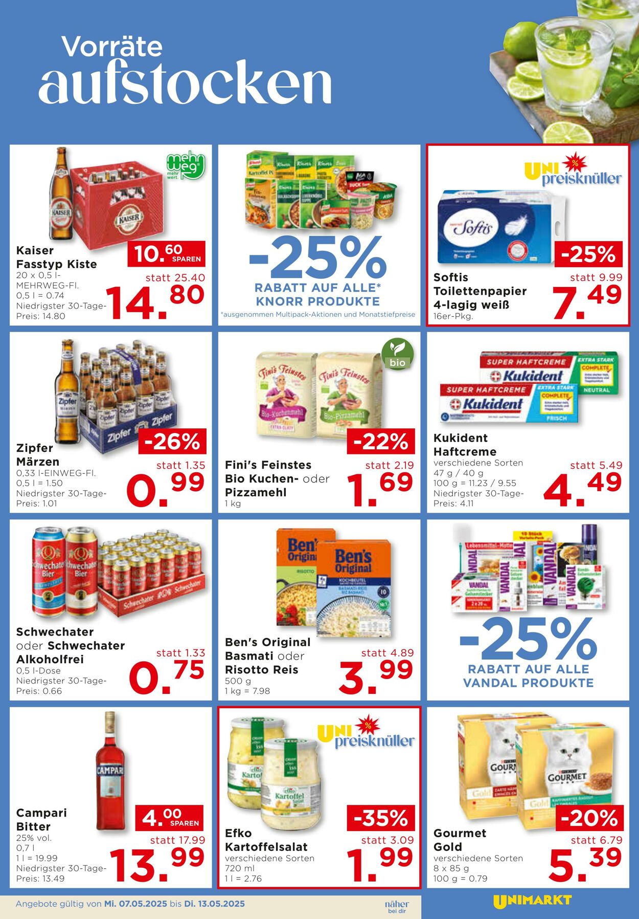 Prospekt Unimarkt 07.05.2025 - 13.05.2025