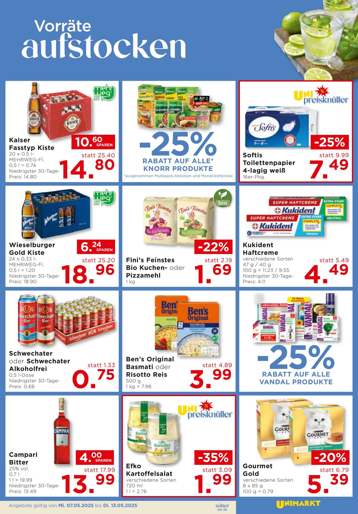 Prospekt Unimarkt 07.05.2025 - 13.05.2025