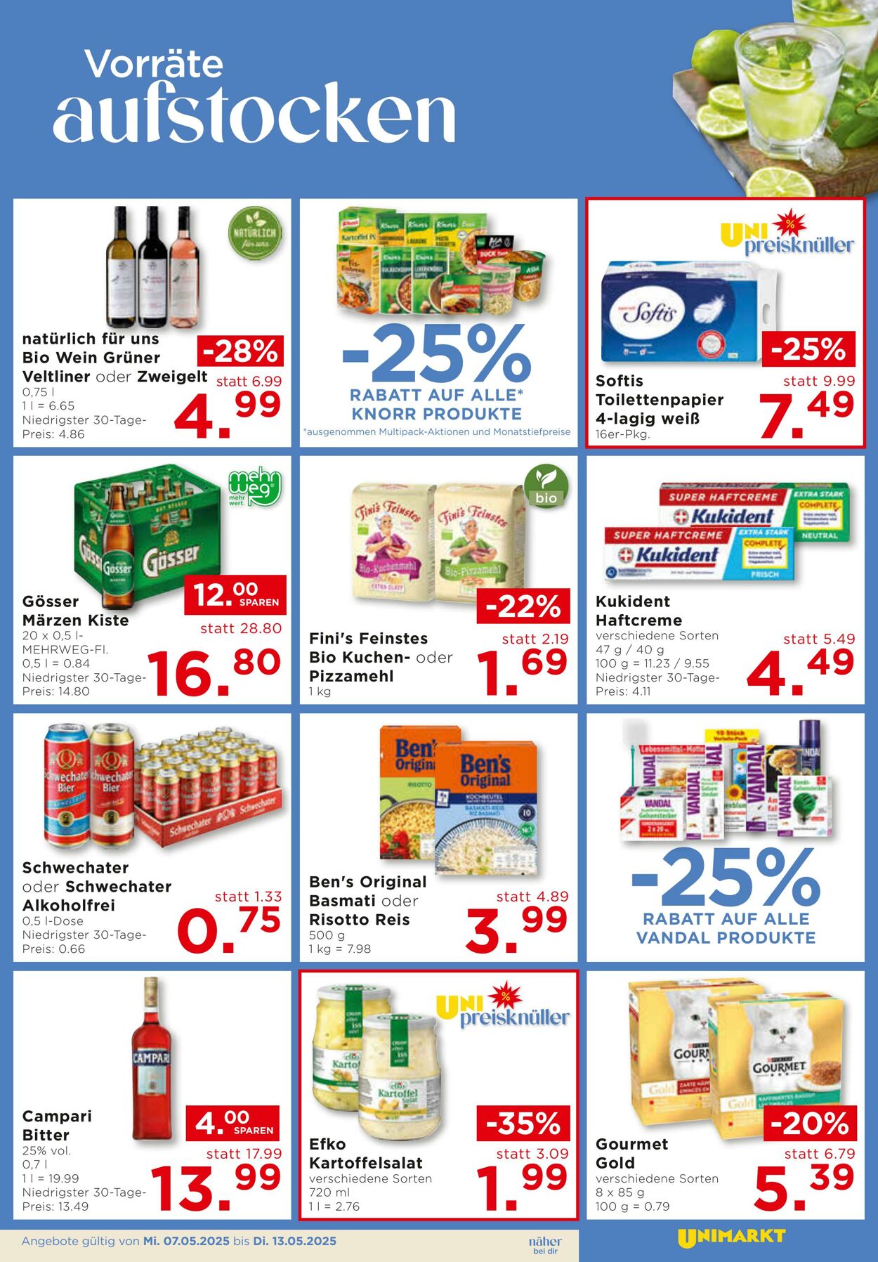 Prospekt Unimarkt 07.05.2025 - 13.05.2025