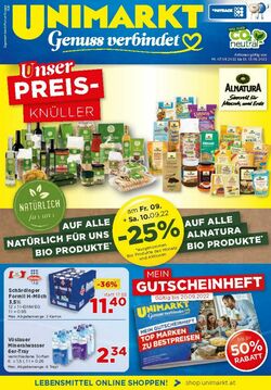 Prospekt Unimarkt 07.09.2022 - 13.09.2022