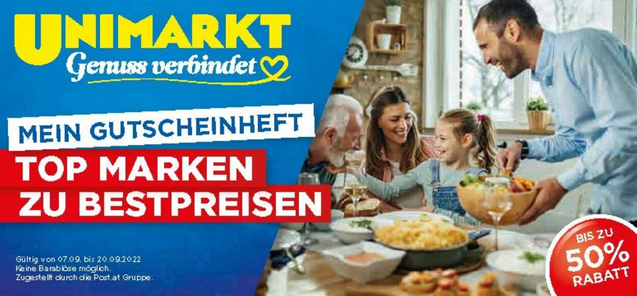 Prospekt Unimarkt 07.09.2022 - 20.09.2022