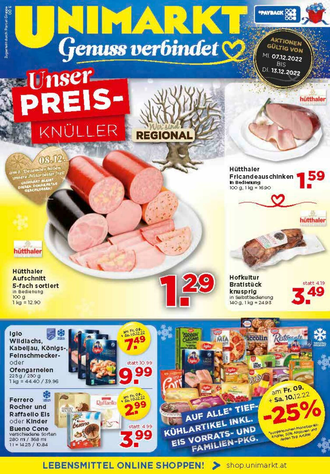 Prospekt Unimarkt 07.12.2022 - 13.12.2022