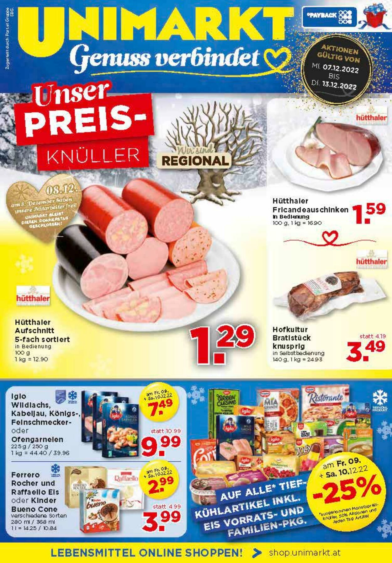 Prospekt Unimarkt 07.12.2022 - 13.12.2022