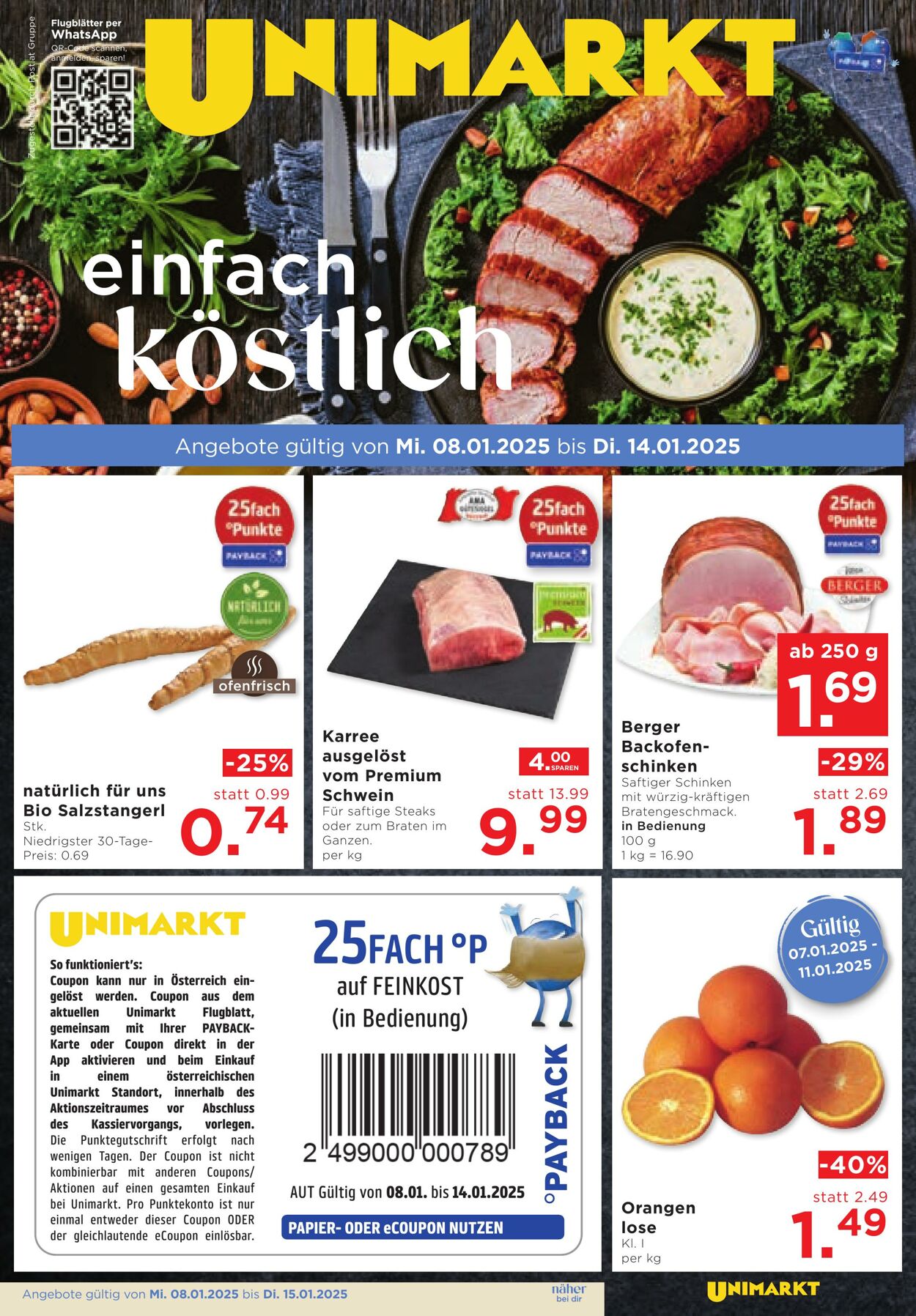 Prospekt Unimarkt 08.01.2025 - 14.01.2025