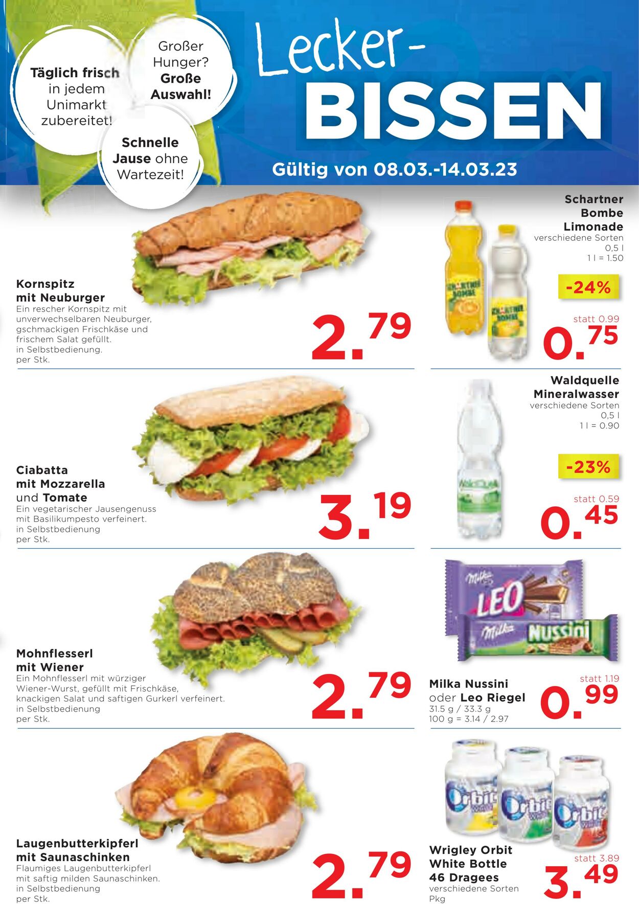 Prospekt Unimarkt 08.03.2023 - 14.03.2023