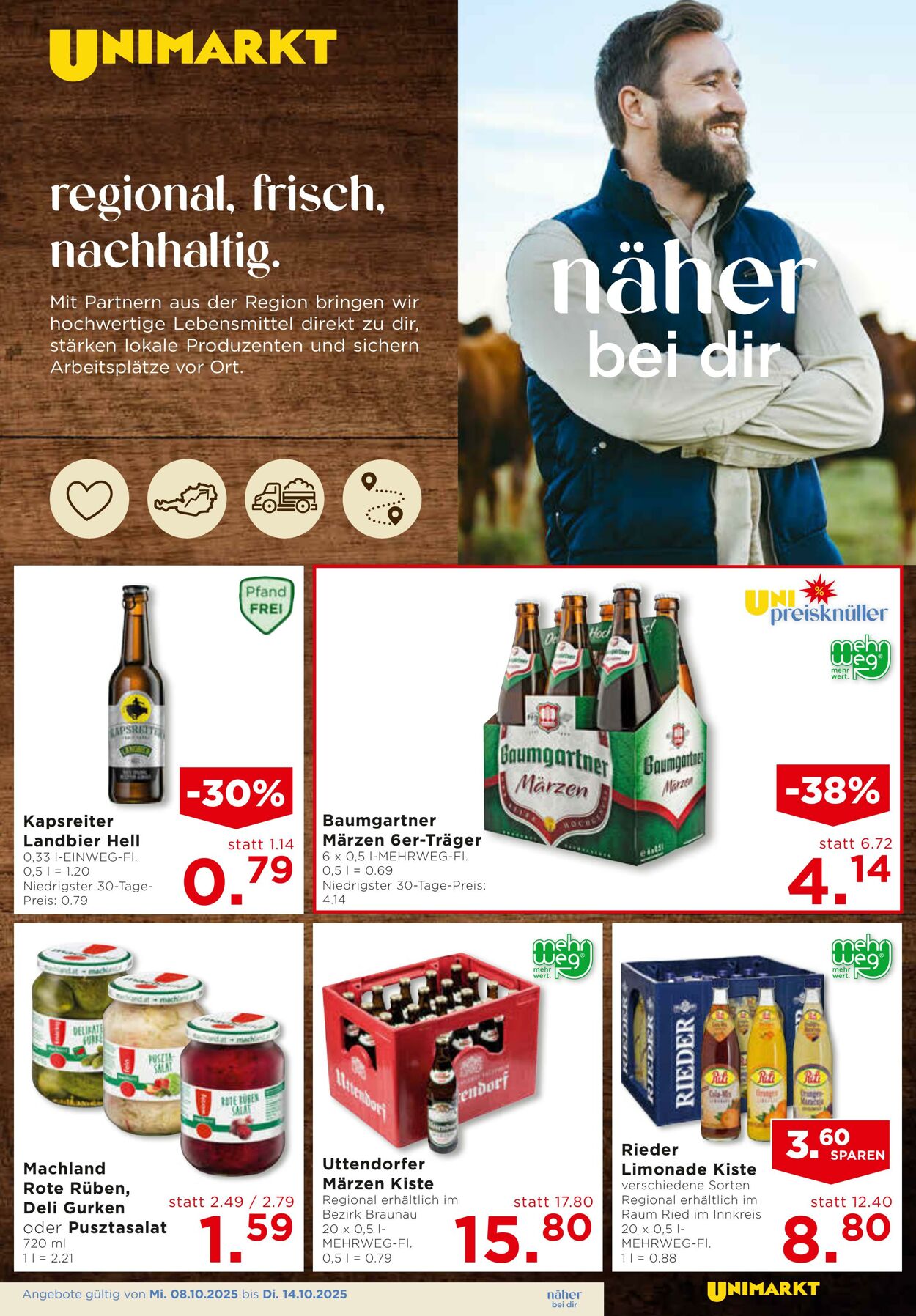 Prospekt Unimarkt 08.10.2025 - 14.10.2025