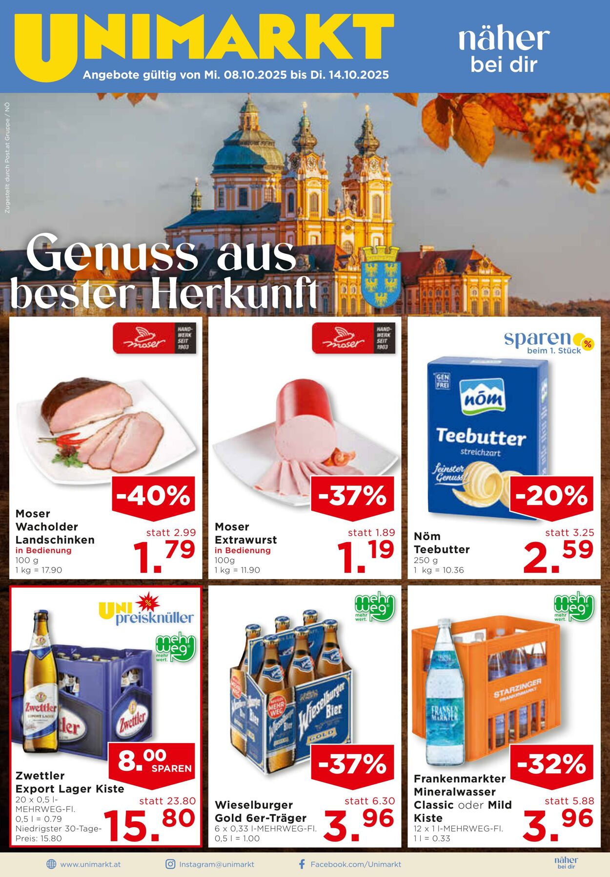 Prospekt Unimarkt 08.10.2025 - 14.10.2025