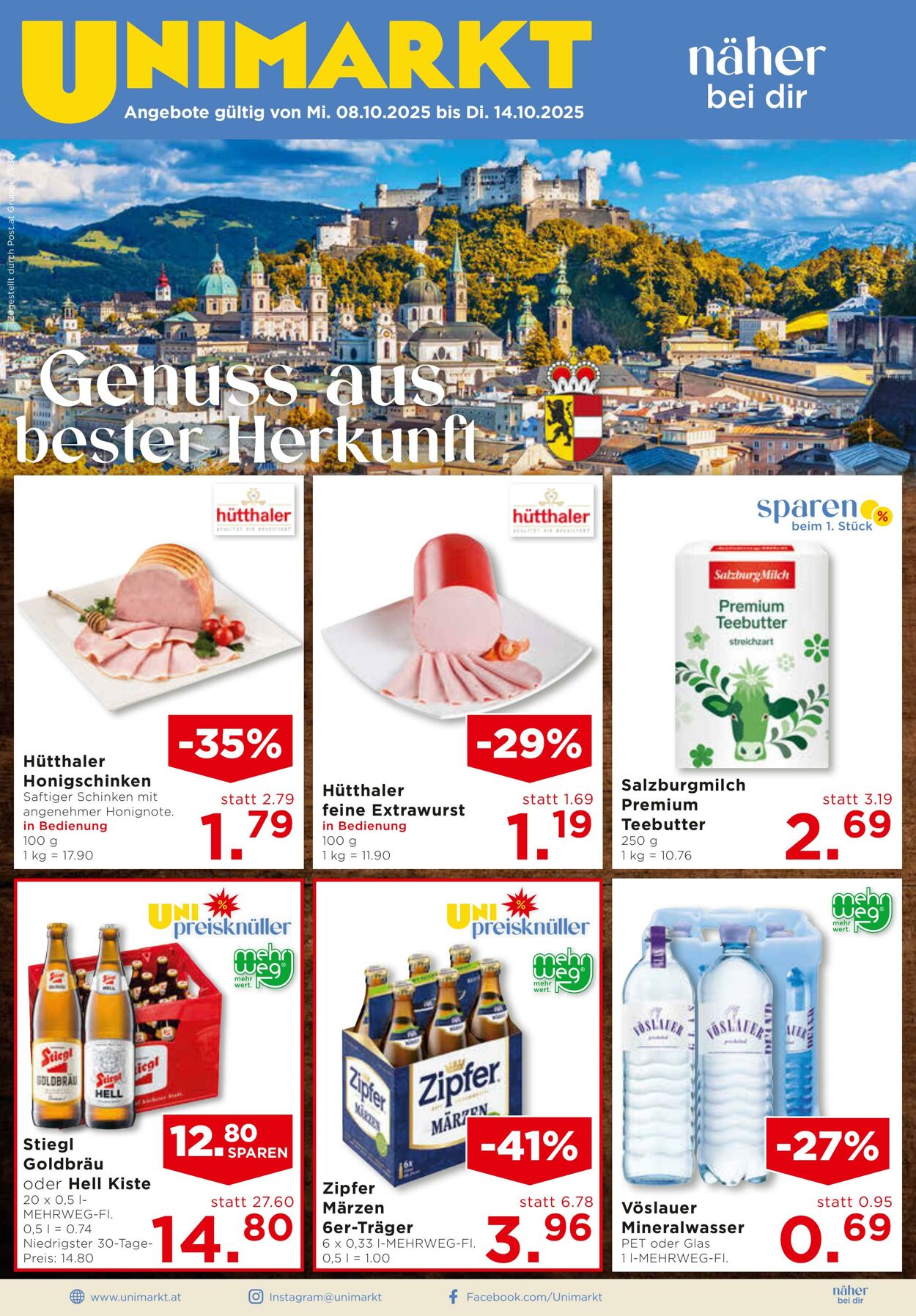Prospekt Unimarkt 08.10.2025 - 14.10.2025
