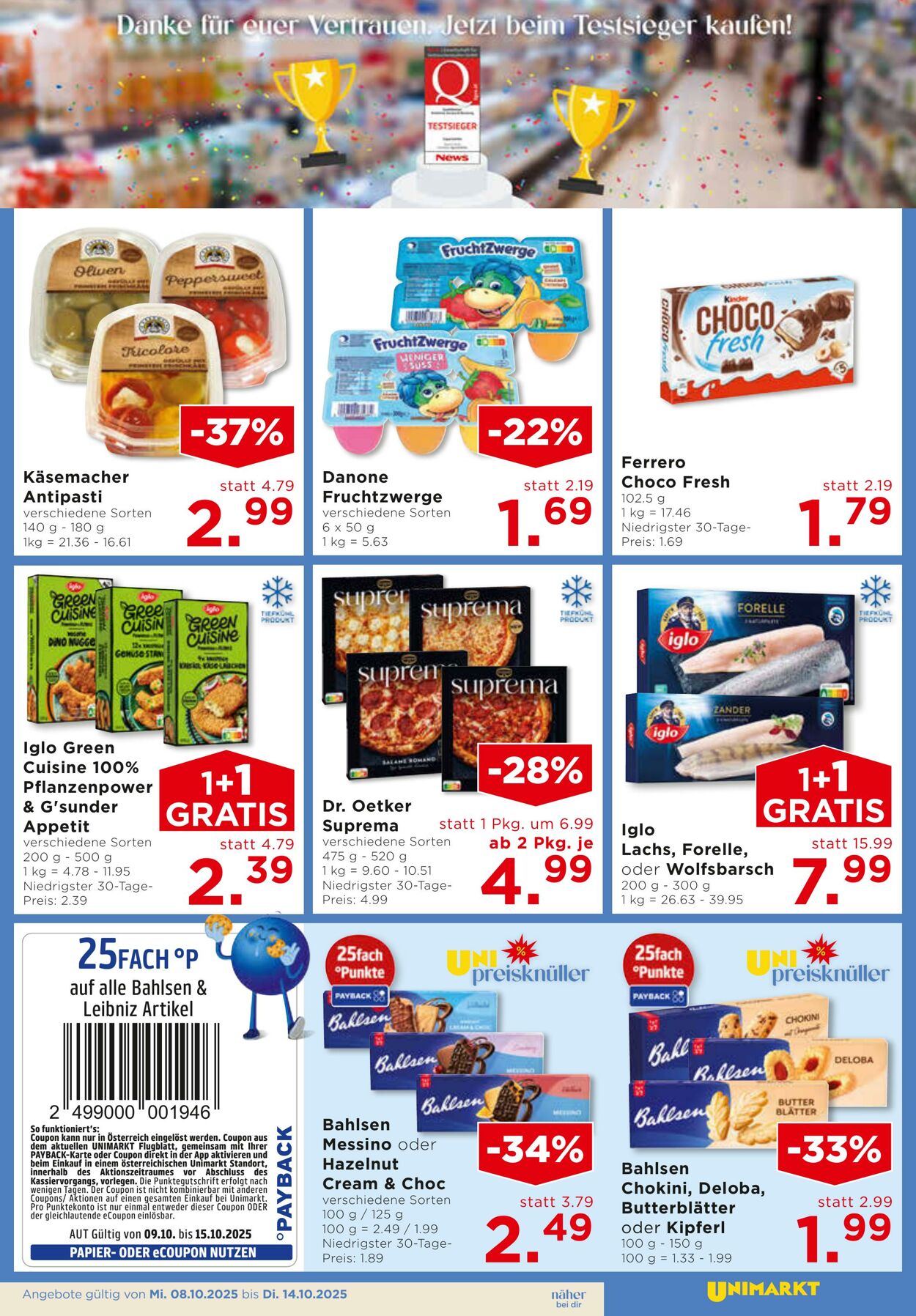 Prospekt Unimarkt 08.10.2025 - 14.10.2025