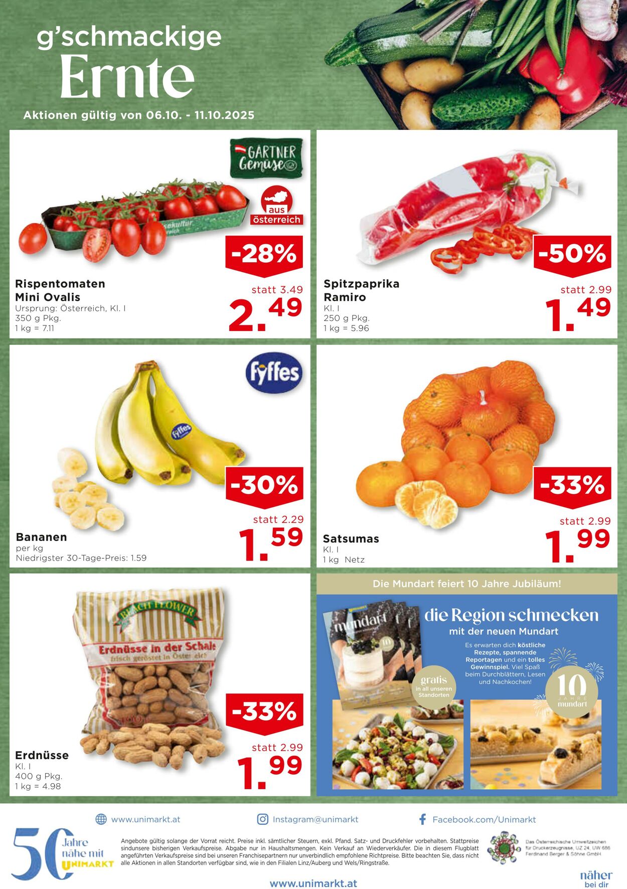 Prospekt Unimarkt 08.10.2025 - 14.10.2025