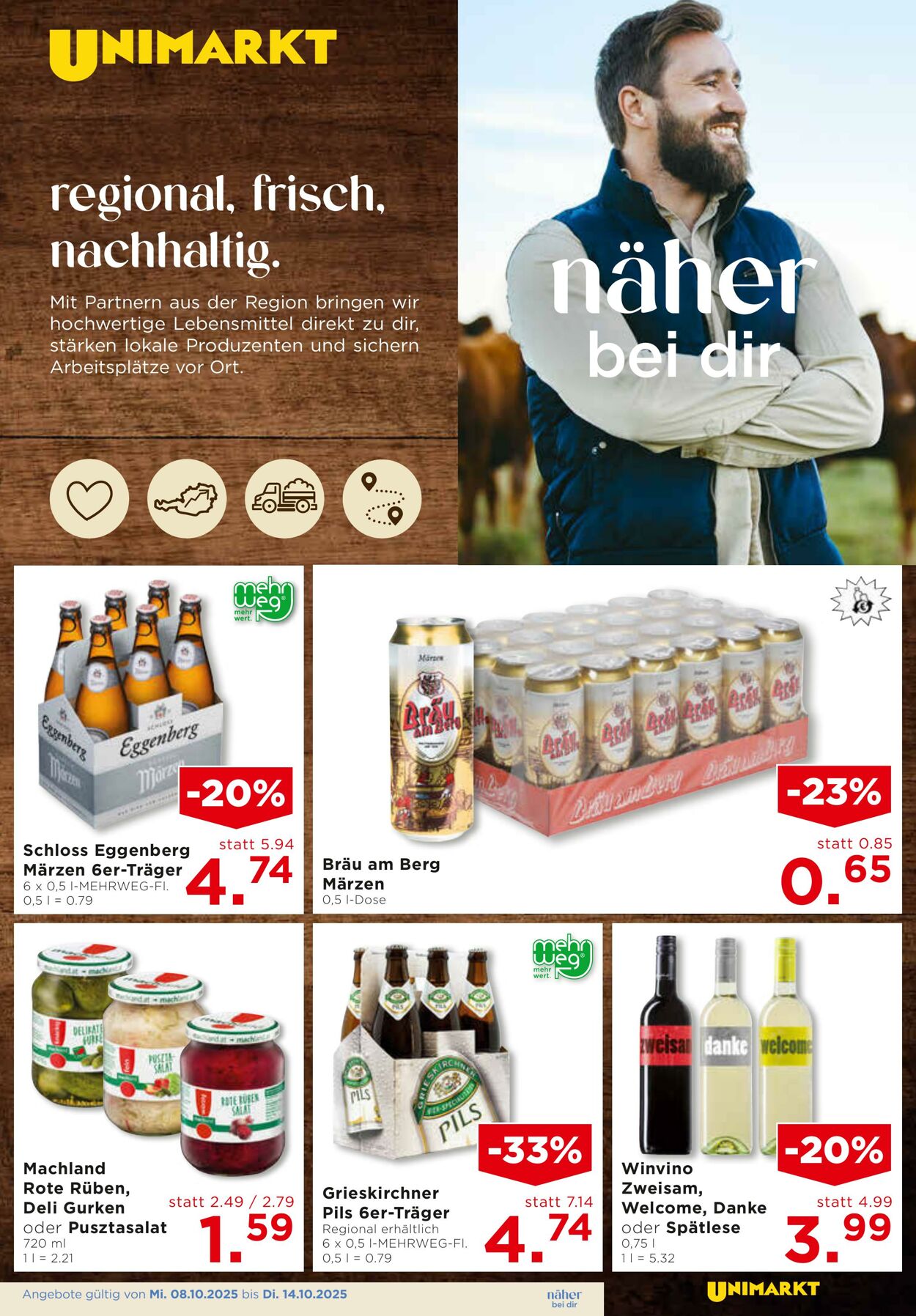 Prospekt Unimarkt 08.10.2025 - 14.10.2025