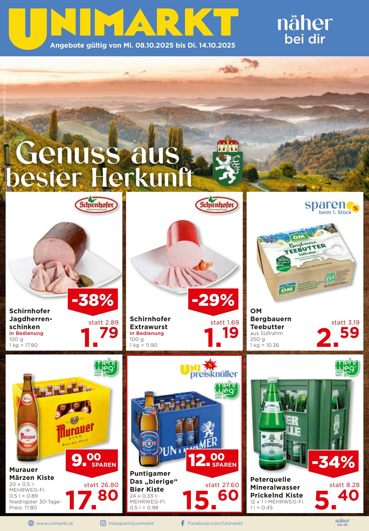 Prospekt Unimarkt 08.10.2025 - 14.10.2025
