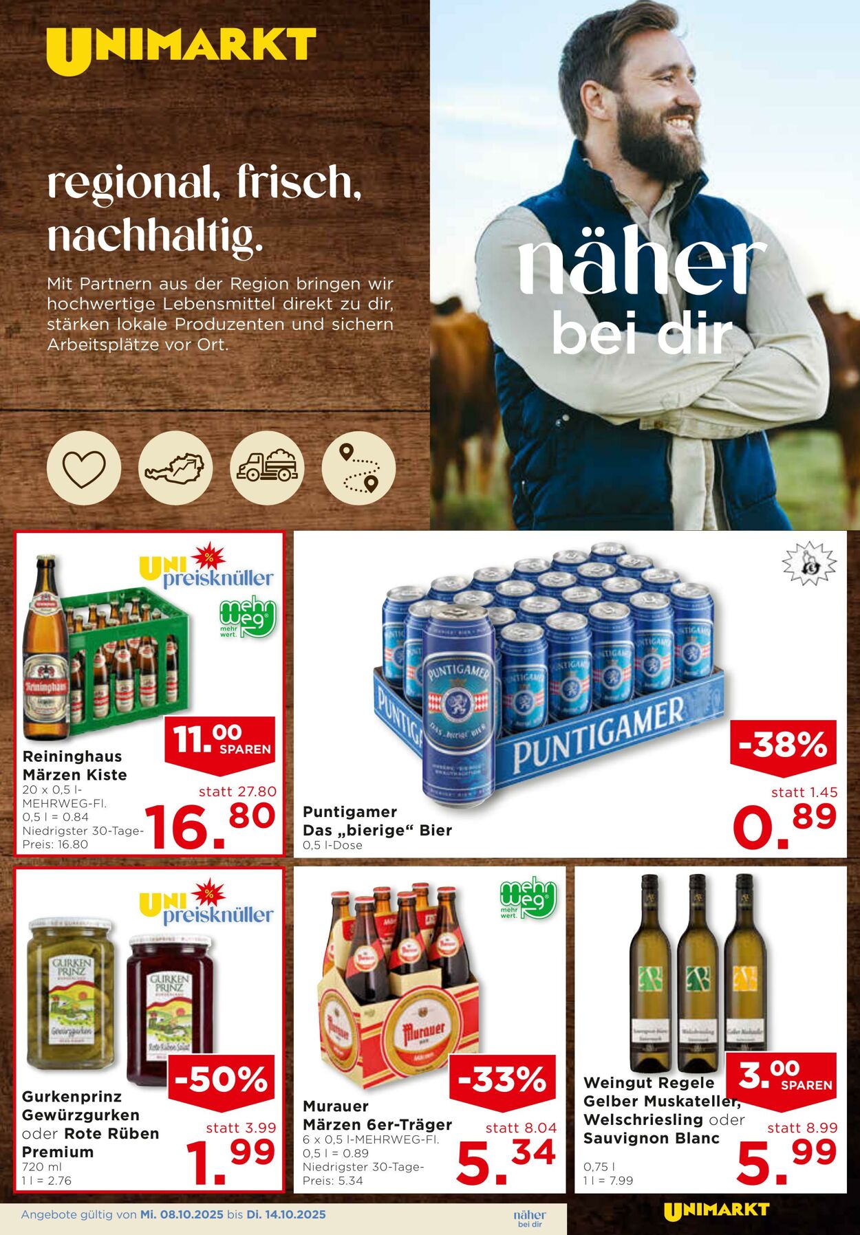 Prospekt Unimarkt 08.10.2025 - 14.10.2025