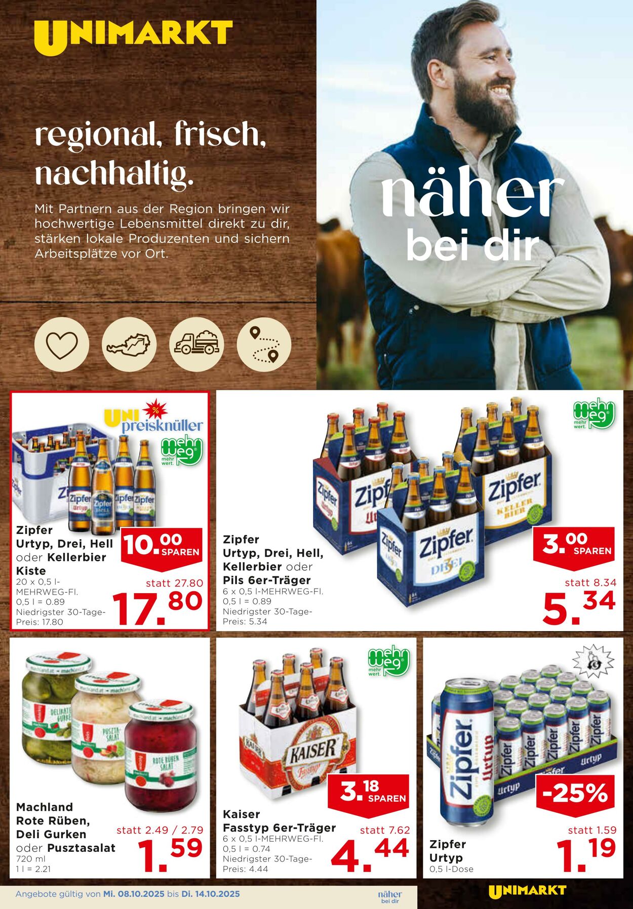 Prospekt Unimarkt 08.10.2025 - 14.10.2025