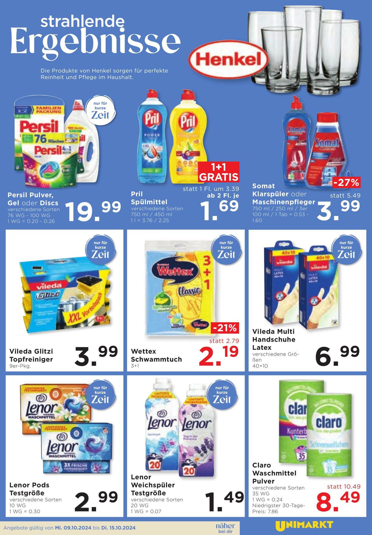 Prospekt Unimarkt 09.10.2024 - 15.10.2024