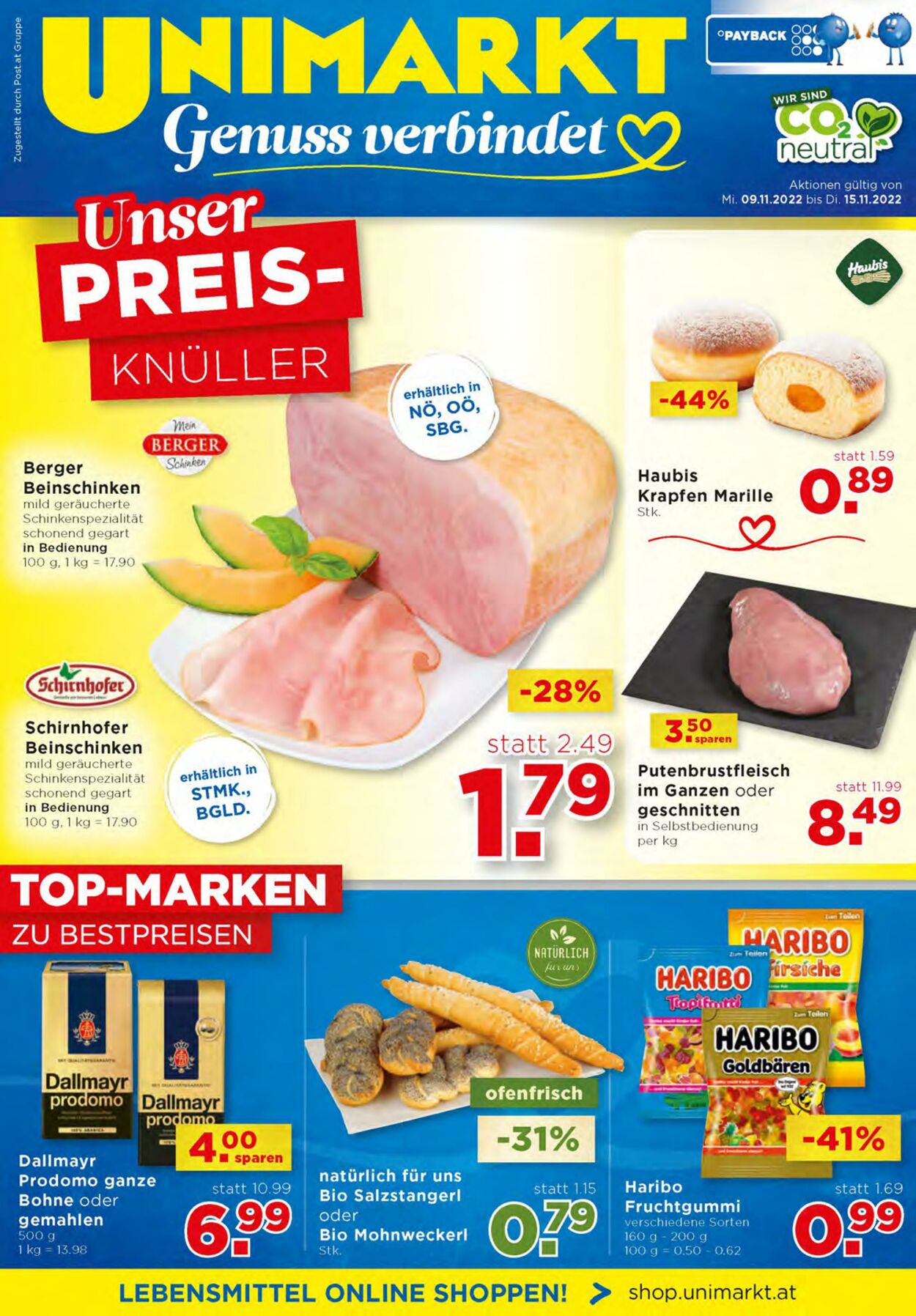 Prospekt Unimarkt 09.11.2022 - 15.11.2022