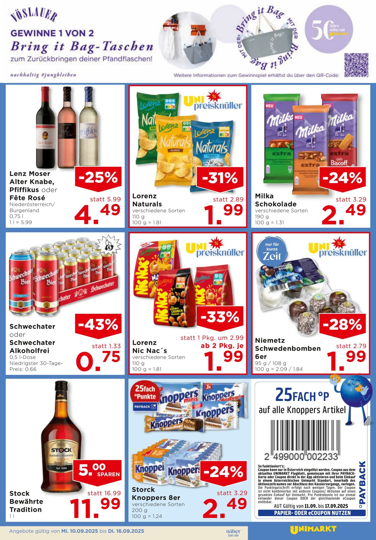 Prospekt Unimarkt 10.08.2025 - 16.08.2025