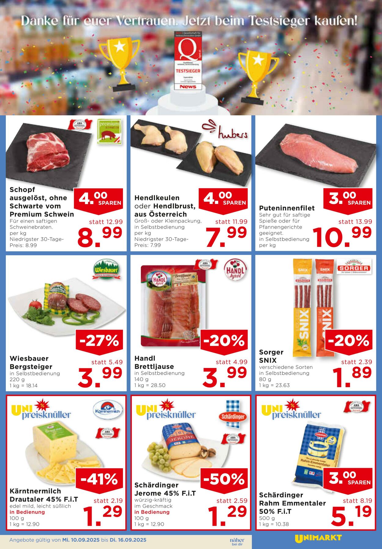 Prospekt Unimarkt 10.08.2025 - 16.08.2025