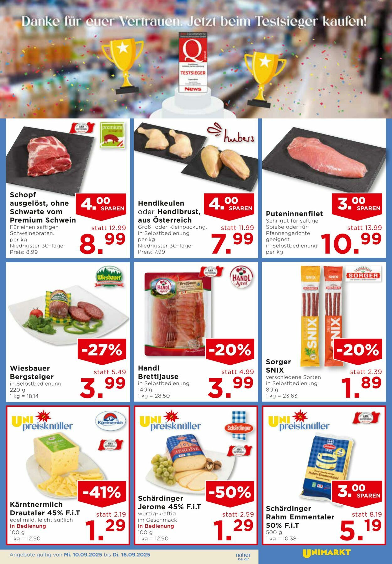 Prospekt Unimarkt 10.08.2025 - 16.08.2025