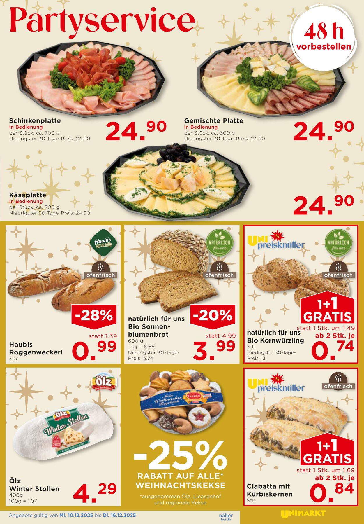 Prospekt Unimarkt 10.12.2025 - 16.12.2025