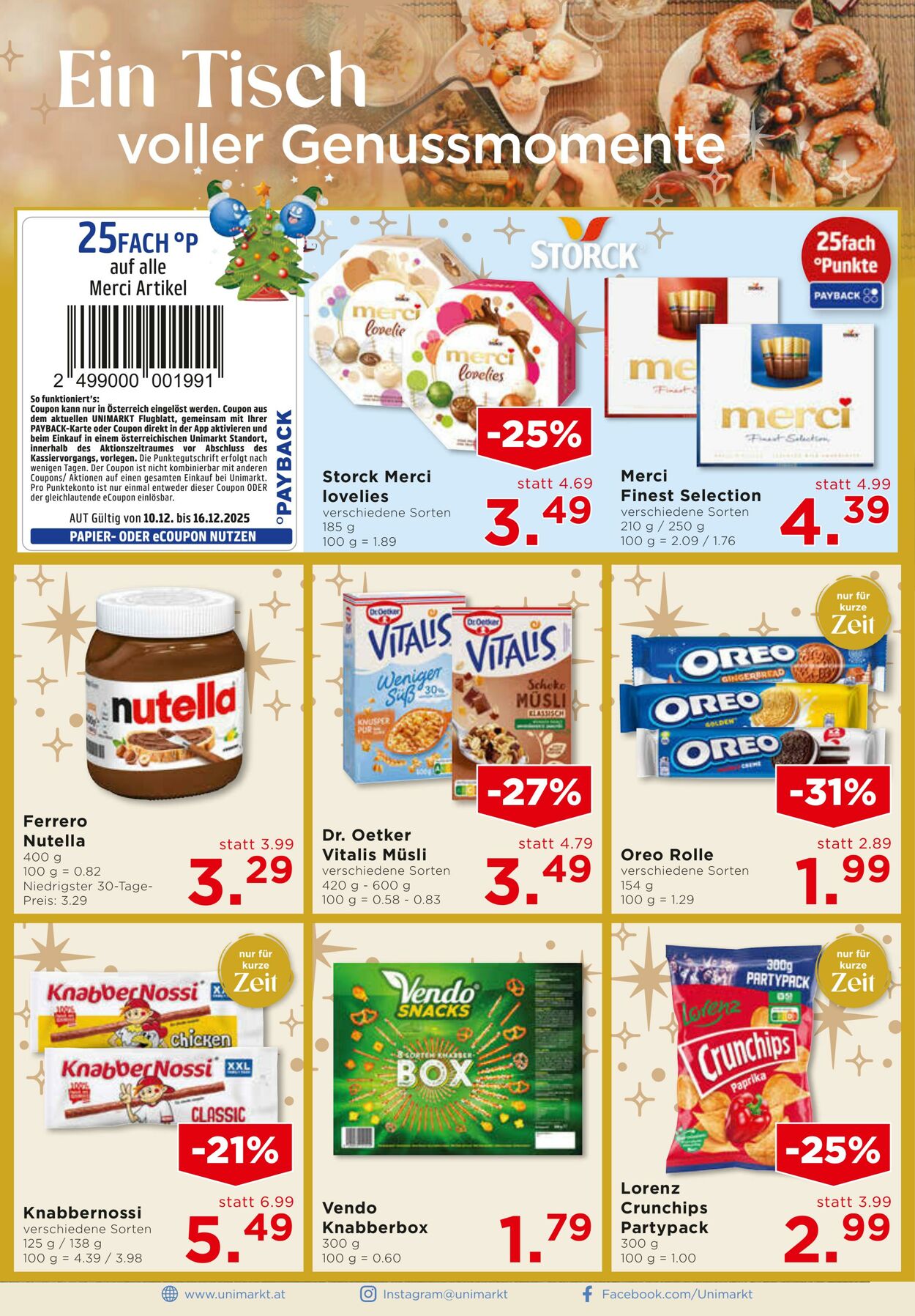 Prospekt Unimarkt 10.12.2025 - 16.12.2025